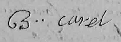 Signature Bernard Carel